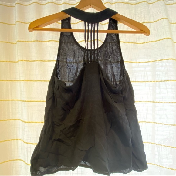 Linen Racerback Tank Petite - Picture 3 of 4